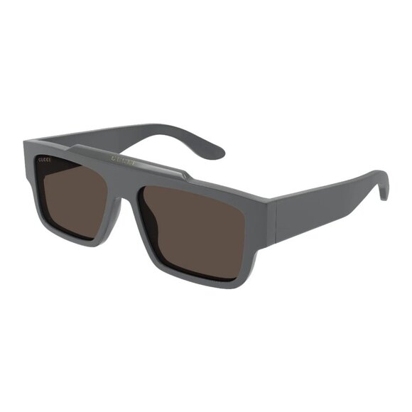 NWT GUCCI SUNGLASSES MEN GRAY/BROWN EYEWEAR GUCCI